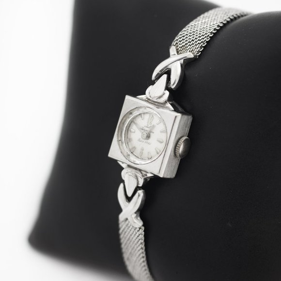 Jules Jurgensen 14Kt. White Gold Vintage watch main image 4